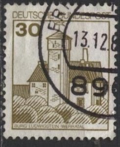 Germany 1234 (used) 30p Ludwigstein Castle (1977)