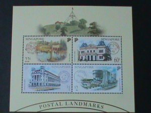​SINGAPORE-2000-SC# 939- POST OFFICES &  FANCY CANCELS-MNH S/S-VF LAST ONE
