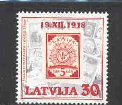 Latvia Sc 474 1998 World Stamp Day stamp mint NH