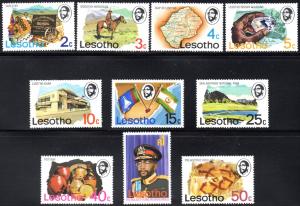 Lesotho - 1976 Definitive Set MNH** SG 300-309