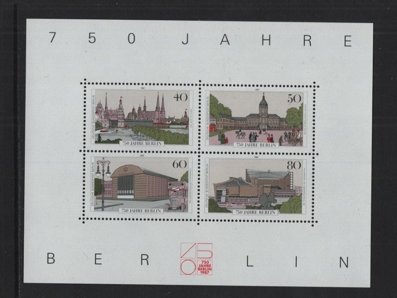 Germany  Berlin   #9N537  MNH  1987  sheet anniversary Berlin