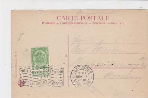 Belgium 1910 Place de la Liberte Scene Brussel Ex. Cancel Stamps Card ref R16284