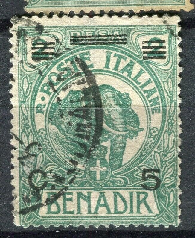 ITALY; SOMALIA early 1900s Elephant issue fine used 5c. value