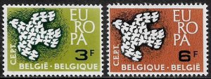 Belgium #572-3 MNH Set - Europa - Birds