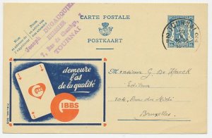 Publibel - Postal stationery Belgium 1943 Playing card - Ace