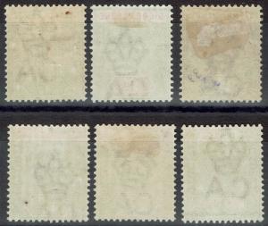 SIERRA LEONE 1896 QV KEY TYPE 1/2D - 3D 