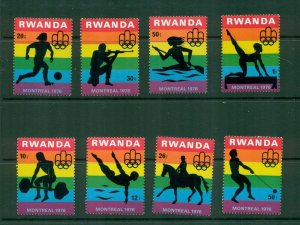 Rwanda  #762-69  (1976 Olympics set) VFMNH CV $4.00