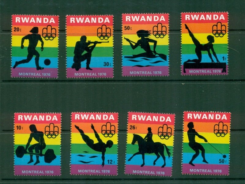 Rwanda  #762-69  (1976 Olympics set) VFMNH CV $4.00