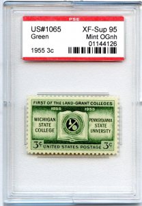 US SCOTT #1065 MINT-XF-SUP-OG-NH GRADED 95 PSE ENCAPSULATED SMQ $35 (8/14/24 GP)