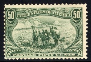 United States 1898 50c Prospector Sc# 291 Mint F/VF Original Gum Lightly Hinged⚡