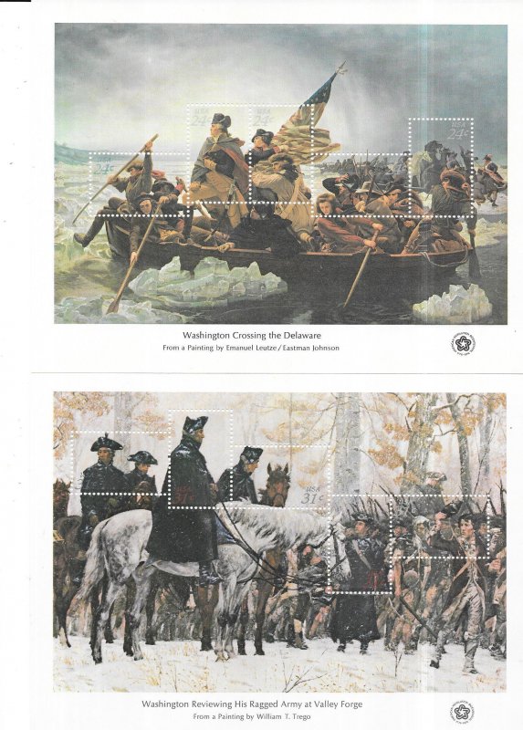 US #1686-1689  American Bicentennial Souvenir Sheets  (MNH) CV $17.00