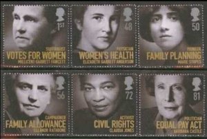 GB Scott 2601-2606, (SG 2870-2875) MNH, Free Shipping, Women set of 6