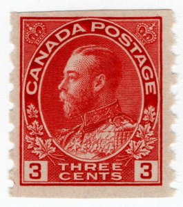 (I.B) Canada Postal : 3c Carmine Coil (SG 258)