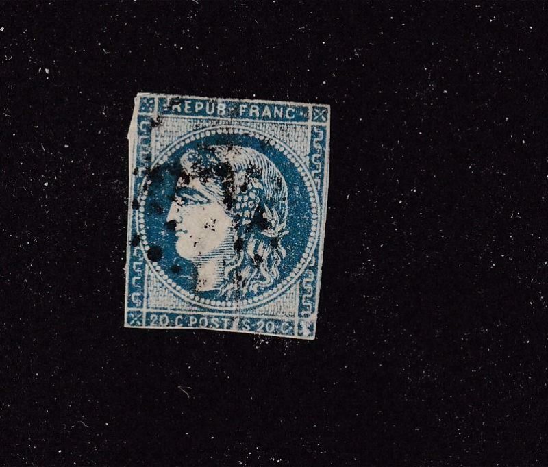 FRANCE # 44A LIGHT USED IMPERF CAT VALUE $85