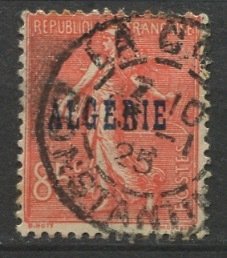 Algeria; 1924: Sc. # 27: Used Single Stamp