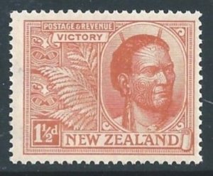 New Zealand #167 NH 1 1/2p Maori Chief