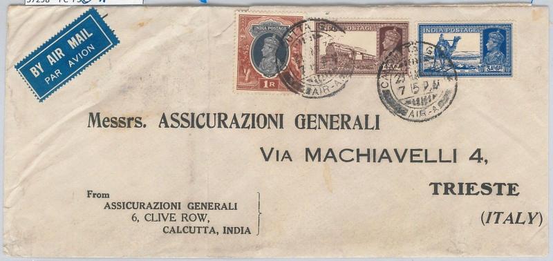 57298 - INDIA - POSTAL HISTORY: Cover to ITALY 1930'S - TRAINS