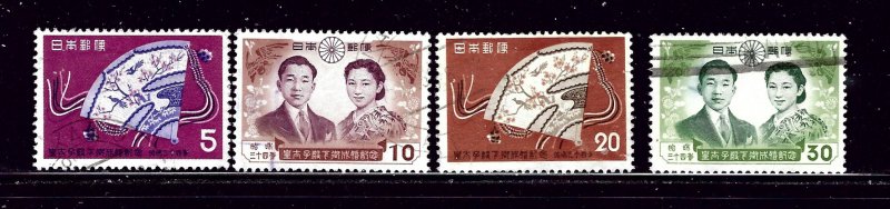 Japan 667-70 Used 1959 set