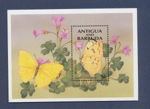 ANTIGUA - Scott 1804 - MNH S/S - butterfly, flower - 1994