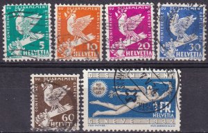 Switzerland #210-5  F-VF Used   CV $27.60  (Z4091)