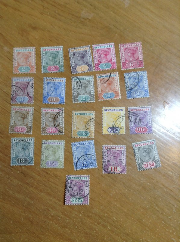 Seychelles  # 1-21  Used