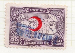 Turkey Crescent Issue Optd 1934 Issue Fine Used 50K. NW-270704