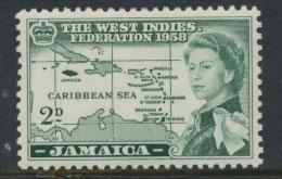 Jamaica  SG 175  - Mint light hinge -  see scan and details