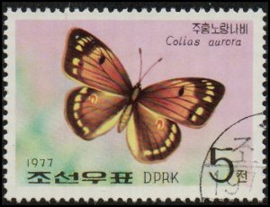 North Korea 1602 - Cto - 5ch Greek Clouded Butterfly (1977)