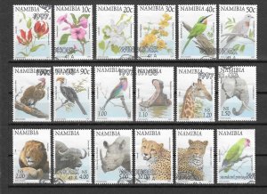 NAMIBIA 1997 SG 749/66 USED Cat £12.50