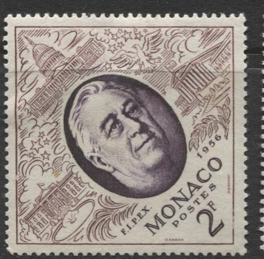 Monaco - Scott 355 -FIPIX -1956 - MH - Single 2f Stamp