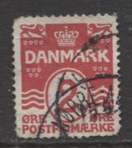 Denmark - Scott 86 - Definitive Issue -1913 - Used - Single 2o Stamp