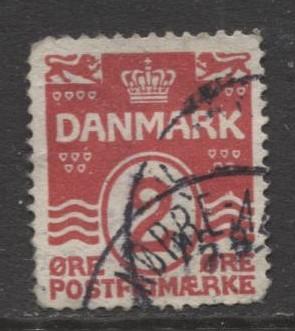 Denmark - Scott 86 - Definitive Issue -1913 - Used - Single 2o Stamp