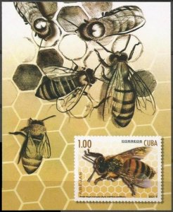 2017 Cuba 6219/B347b Insects - Bees