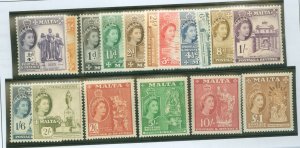 Malta #246-262 Mint (NH) Single (Complete Set)