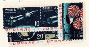 Korea #659-63 MH cpl space