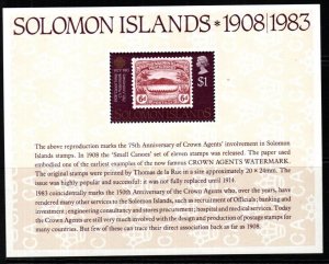 SOLOMON ISLANDS SGMS512 1983 WORLD COMMUNICATIONS YEAR MNH