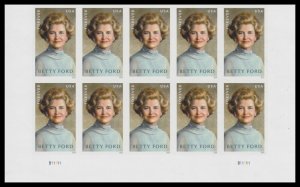 US 5852a Betty Ford imperf NDC plate block 10 MNH 2024