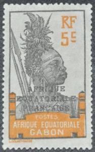 DYNAMITE Stamps: Gabon Scott #88 (crease)  UNUSED