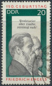 German Democratic Republic  SC# 1249  Used Engels  see details and scans 