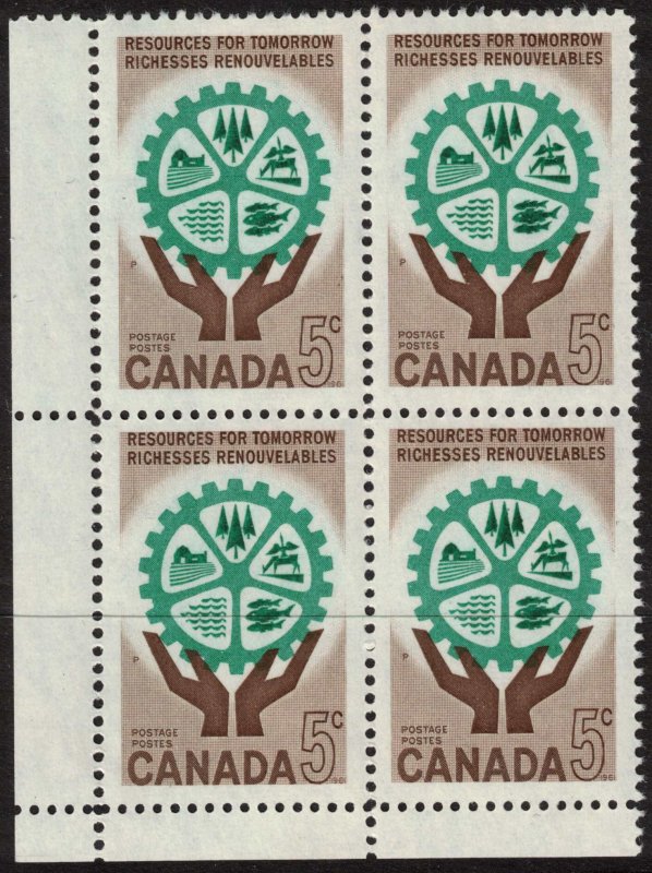 Canada - Resources for Tomorrow 1961 SC395 Mint Block  NH