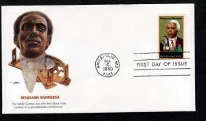 U.S. 1980 FDC Benjamin Banneker!