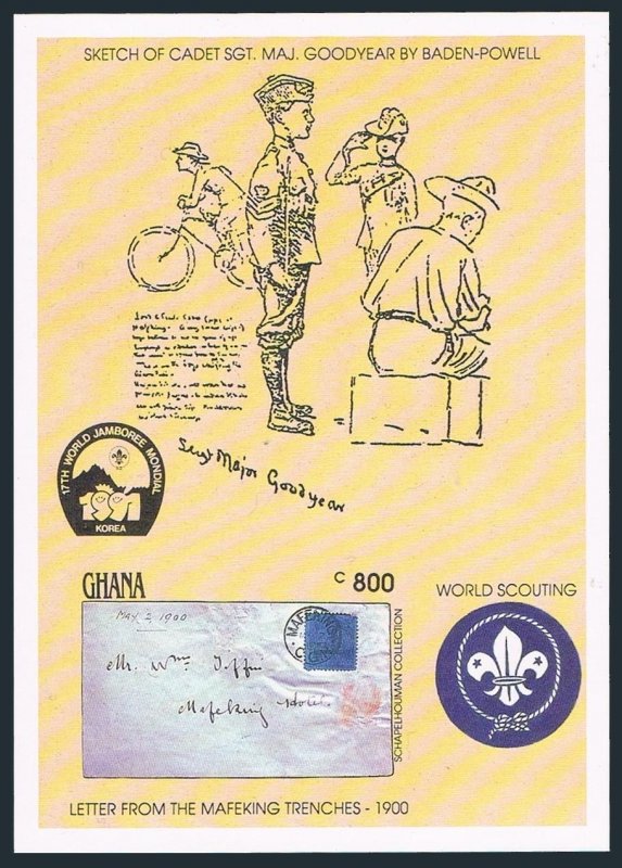 Ghana 1304,MNH. Lord Baden-Powell,1857-1941.Campsites,17th World Scout Jamboree.