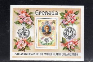 GRENADA #515 1973 WHO 25TH ANNIV. MINT VF NH O.G S/S (JT) aa