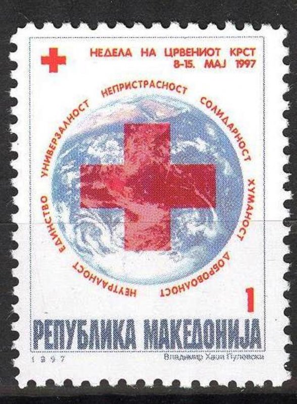 Macedonia Postal Tax Stamps 1997 Red Cross MNH**