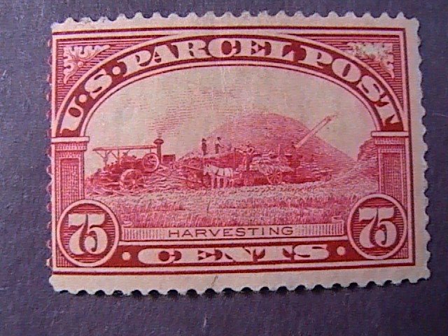 U.S.# Q11-MINT/HINGED----CARMINE ROSE--- $.75-PARCEL POST---1913