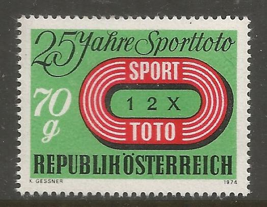 AUSTRIA, 1007, MNH, SPORTS POOL