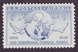 C43 Globe & Doves mint single