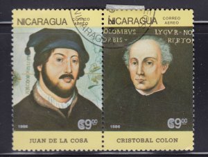 Nicaragua 1564a Juan de la Cosa and Columbus 1986