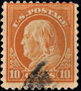 SC#510 10¢ Franklin (1917) Used