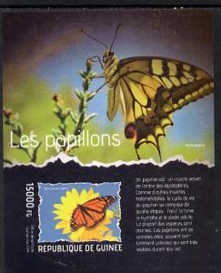 Guinea - Conakry 2014 Butterflies #2 imperf s/sheet unmou...